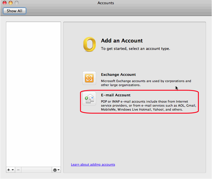 Outlook 2011 for mac freezes with exchange accounts